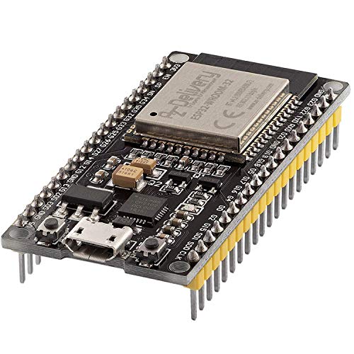 AZDelivery ESP32 NodeMCU Module WLAN WiFi Dev Kit C Development Board mit CP2102 (Nachfolgermodell zum ESP8266) kompatibel mit Arduino und inklusive E-Book!…