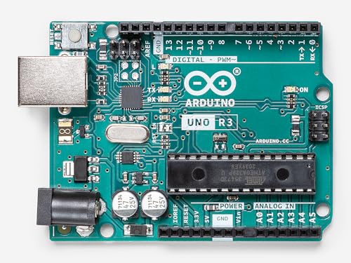 Arduino UNO Rev3 [A000066] - Vielseitiges Entwicklungsboard mit ATmega328P-Mikrocontroller, kompatibel mit Arduino IDE, ideal f�r Einsteiger und Elektronik-, Robotik- und DIY-Projekte.