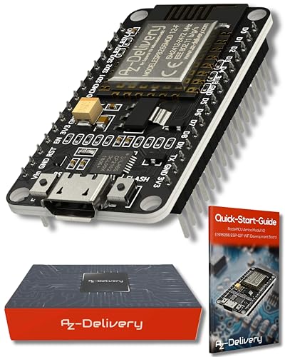 AZDelivery NodeMCU Amica Modul V2 ESP8266 ESP-12F WiFi - Node MCU ESP 8266 WiFi Development Board mit CP2102 kompatibel mit Arduino - inklusive Installationsanleitung als E-Book