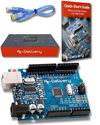 AZDelivery Mikrocontroller Board AZ-ATmega328-Board mit USB-Kabel inklusive E-Book!