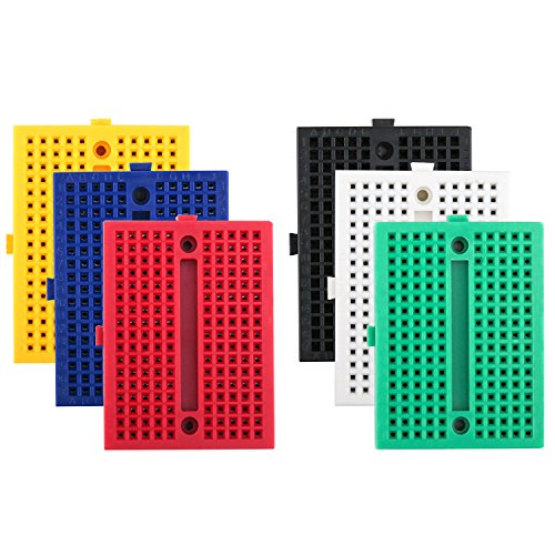 ELEGOO Steckbrett 6er Set 170 Tie Points Mini Breadboard Kit für Arduino