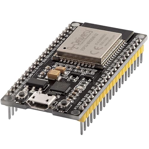 AZDelivery ESP32 NodeMCU Module WLAN WiFi Dev Kit C Development Board mit CP2102 (Nachfolgermodell zum ESP8266) kompatibel mit Arduino und inklusive E-Book!…