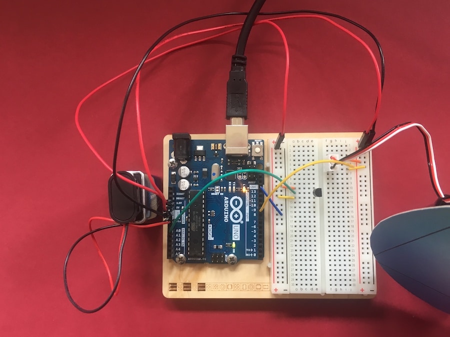 Übersicht Aufbau Arduino Analog-Thermometer