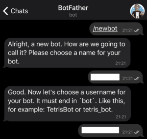 Telegram neuen Bot erstellen
