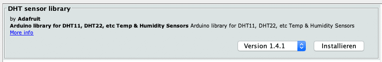 DHT Sensor Library