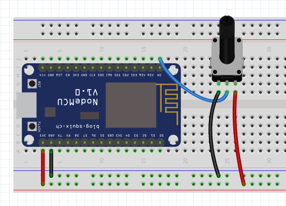 Anschluss Poti am ESP8266