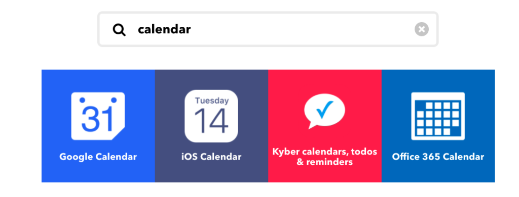 Google Calendar in IFTTT