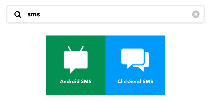 IFTTT SMS