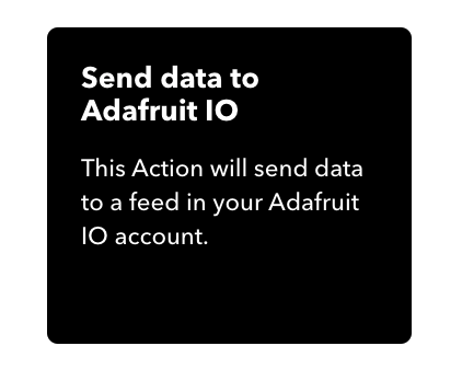 Send data to Adafruit