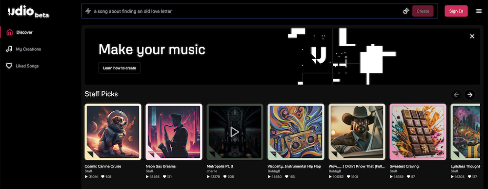 Musik mit künstlicher Intelligenz auf udio.com komponieren