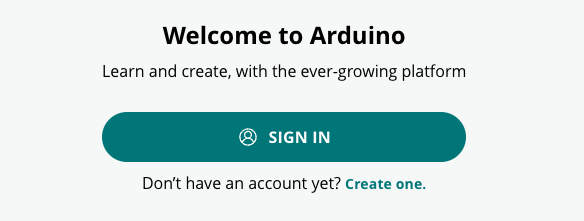 Registrierung bei der Arduino Cloud