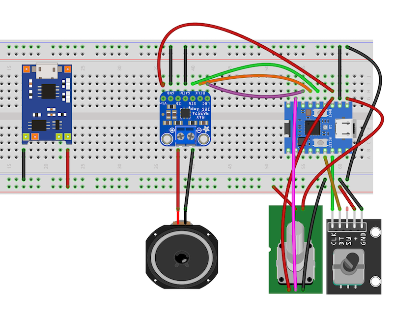 ESP32 Internetradio mit Senderwahl - Aufbau