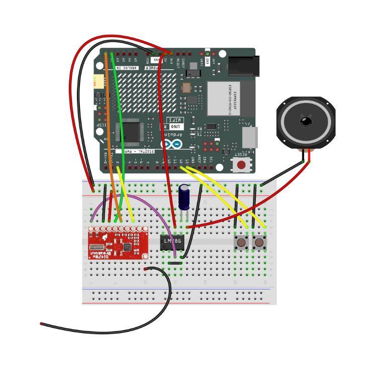 Aufbau des Arduino UKW-Radios auf dem Breadboard