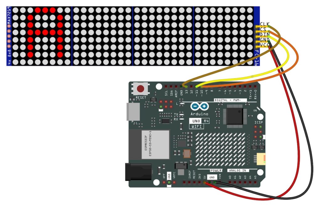Anschluss einer LED Matrix am Arduino UNO